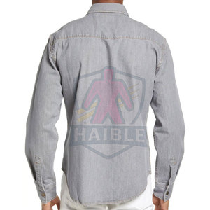 เสื้อเชิ้ตยีนส์ลำลองผู้ชาย ผ้าฝ้าย 100% น้ำหนักเบา ระบายอากาศ แห้งเร็ว คุณภาพสูง ใช้ได้ในฤดูหนาว มีสินค้าพร้อมส่ง - Product Image 3