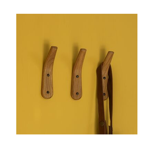Wood Hook Hanger Coats Bags Hats Hanger 3 PCS <b>Wall</b> Mounted Multifunctional Coat Hook Rack Handcrafted Wood Hook - Product Image 1