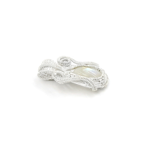 Pendentif ovale en pierre de lune arc-en-ciel naturelle, plaqué argent, fait main, style bohème, bijoux en pierres précieuses, vente en gros - Product Image 2