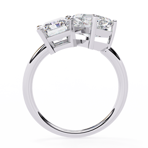 Bague de fiançailles solitaire 2-en-1 en or massif 10k 14k 18K pour femme, avec diamant de laboratoire certifié IGI CVD – Nouvelle collection tendance - Product Image 2