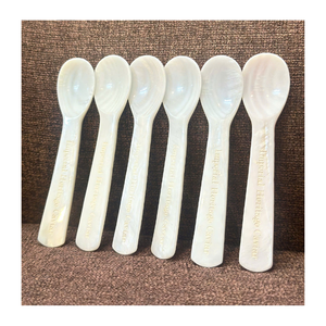 Cuchara con Incrustaciones de Concha de Perla Natural, Hecha a Mano, de Madreperla, Utensilio Ecológico para Mesa, para Hogar, Restaurante, Cafetería - Product Image 5