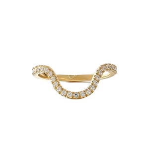 Bague de mariage élégante et brillante en or jaune 18 carats avec diamant de laboratoire VVS certifié IGI, cadeau d'anniversaire pour femme, bijoux vintage - Product Image 1