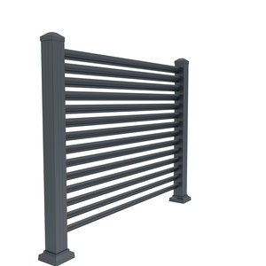 Panneau de clôture en aluminium thermolaqué série 6000 avec détails CNC et style décoratif - Product Image 5