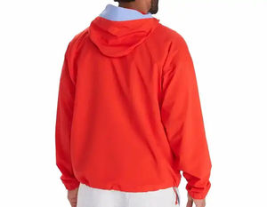 Chaqueta Cortavientos Ligera Impermeable para Hombre con Logotipo Personalizado, Sudadera con Capucha y Media Cremallera, Ropa Deportiva para Exteriores, Abrigo Impermeable a Prueba de Viento - Product Image 2