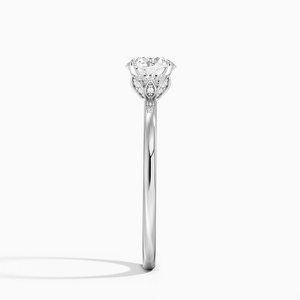 Bague BOJ 051 en argent 925, coupe ronde, pétale, diamant 1,5 mm, bague en moissanite certifiée GRA 2 carats D, pour mariage et anniversaire, prix bas - Product Image 3