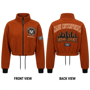 Men Long Sleeve <b>Running</b> <b>Jacket</b> 240g GSM Premium Polar Fleece ODM Custom Embossed Printing Full Zip Autumn Outerwear Thin - Product Image 1