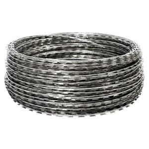 Sıcak daldırma galvanizli jiletli tel 650mm bobin 45m aşırı arazi güvenlik eskrim Anti saldırı bariyeri - Product Image 2