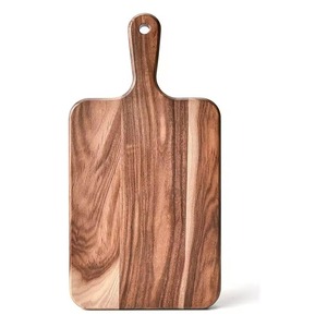 Planche à découper en bois d'acacia avec poignée intégrée et trou de suspension, écologique, épaisseur 1,5 cm, passe au lave-vaisselle - REHMAN CRAFT - Product Image 2
