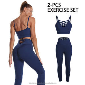 Ensemble d'entraînement pour femmes-Tenues sans couture-Ensemble de gymnastique 3 pièces-Vêtements de sport de yoga en coton sans couture-Survêtement à manches longues-Vêtements de gymnastique - Product Image 5