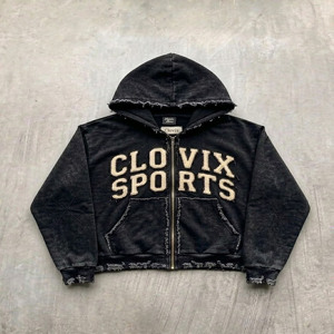 CLOVIX SPORTS Sweat-shirt à capuche zippé pour homme en molleton de coton, décontracté, avec logo personnalisé, fournisseur d'articles de sport - Product Image 1