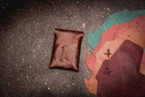 Ultra Slim Handmade High Quality Genuine Leather Stitchless <b>Wallet</b> Minimalist Card <b>Holder</b> for Business Gift LSSW-0021F - Product Image 3