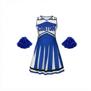 Uniforme Personalizado de Animadoras para Mujeres y Niñas, Sin Mangas, Cuello en V, Falda Plisada, Accesorios, Ropa Deportiva de Equipo, Venta al Por Mayor - Product Image 1