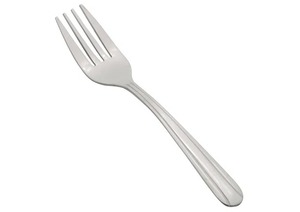 Fourchette à dîner classique en acier inoxydable, finition miroir, manche en métal, design élégant - Product Image 3