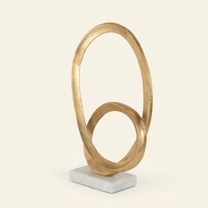 Sculpture abstraite de visage, design moderne, texture rugueuse, en aluminium coulé argenté, figurine d'art cubiste contemporain pour le bureau - Product Image 6