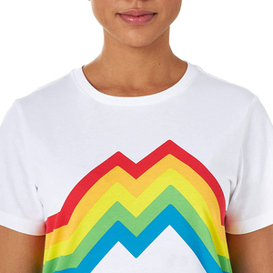 Camiseta de mujer personalizada al por mayor, precio económico, sublimación impresa, manga corta, transpirable, más vendida. - Product Image 6