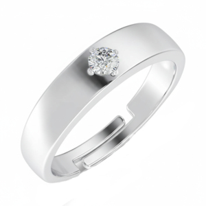 Classic Women's 925 silver 3A grade <b>CZ</b> <b>Ring</b> With Natural Round stone Setting - Product Image 4