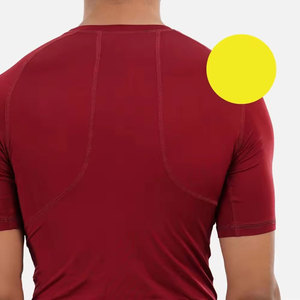 Solid Color Shorts Sleeves <b>Men</b> <b>Compression</b> <b>Shirts</b> Customized Logo New Style <b>Men</b> <b>Compression</b> <b>Shirts</b> - Product Image 3