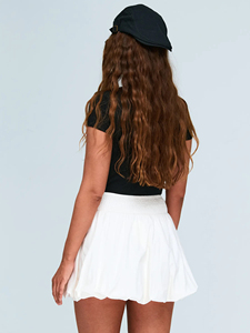 Camiseta Corta para Mujer, 100% Algodón, Corte Ajustado, Estampado Gráfico Personalizado, Logotipo Personalizado, Moda Urbana, Venta al Por Mayor OEM - Product Image 4