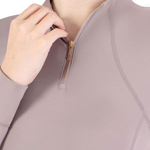 Chemise de base pour femme de haute qualité, tissu extensible, manches longues, logo personnalisé, tissu doux au toucher, chemise de base pour l'équitation - Product Image 3