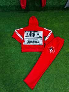 Ensemble de survêtement premium imprimé à l'écran, deux pièces, style streetwear décontracté - Product Image 2
