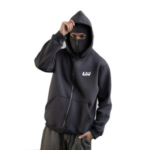Sweat-shirts à capuche pour hommes en coton mélangé de haute qualité, logo personnalisé, pull-over d'hiver, streetwear décontracté, vente en gros - Product Image 4