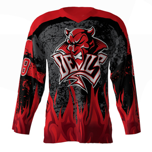 Nouvelle arrivée, maillot de hockey sur glace américain, logo personnalisé, qualité professionnelle, 100% haute qualité, prix d'usine, commande en gros, uniforme d'équipe directement de l'usine - Product Image 1