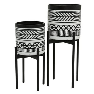 Minimalist Design Aluminium Design black& white Flower <b>Vase</b> For Home Decor Living Decor Wedding Decor - Product Image 1