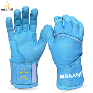 ถุงมือตีเบสบอลคุณภาพระดับมืออาชีพ หนา 0.9 มม. หนังคาเบรตต้าพรีเมียม พร้อมคุณสมบัติการกระชับมืออย่างดีเยี่ยม ถุงมือเบสบอลแบบข้อมือยาว - Product Image 1