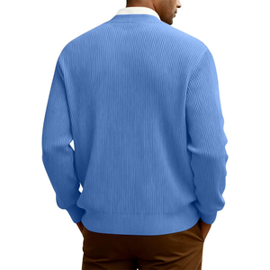 Top Trending Custom made Men's Casual <b>Cardigan</b> <b>Sweater</b> V-Neck Long Sleeve Knitted Men's <b>Cardigans</b> - Product Image 5