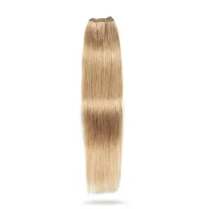 Extensions de cheveux naturels indiens noirs lisses à clipser, ensemble complet pour la tête, cheveux Remy, base en soie - Product Image 3
