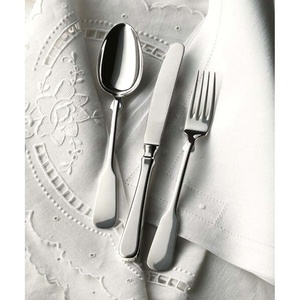 Barato espejo plateado moderno pulido con mango de diseñador cubiertos de acero inoxidable juego de cubiertos - Product Image 1