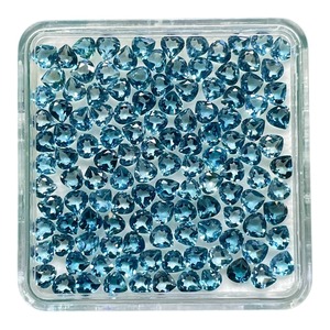 Topaze bleue naturelle de Londres, taille poire, 3 mm, pierre précieuse, topaze bleue, pierres précieuses en vrac, prix de gros, lot en vrac pour la fabrication de bijoux - Product Image 4