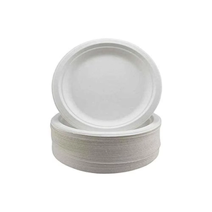 Shrekha Creations Premium Quality <b>Disposable</b> Sugarcane Bagasse Plant Fiber <b>Plates</b> Bio-Degradable Eco-Friendly Madhya Pradesh - Product Image 1