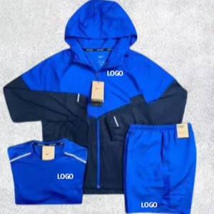 2026 High Quality Custom Multi-Color Design <b>Wind</b> <b>Breaker</b> Hoodie Jacket Lightweight Breathable Waterproof 3 Piece Tracksuit - Product Image 5