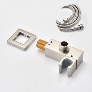 Sistema doccia contemporaneo monocomando in nichel con doccetta e soffione da 16 pollici - Product Image 3