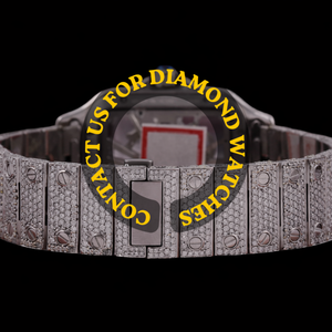 Reloj de Pulsera Exclusivo para Hombre, con Diamantes de Moissanita, Esfera Cuadrada de Oro Blanco, Estilo Hip Hop, Personalizado - Product Image 4