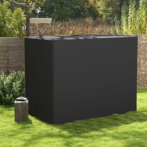 Housse de protection pour balançoire de patio 3 places en Oxford 600D, imperméable, anti-UV, protection contre la pluie, gris foncé, pour usage extérieur - Product Image 2