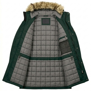 High Quality SUQAINA FASHION GARMENTS Canvas Wax Cotton Hooded Jacket Casual Outdoor Windproof Breathable Warm Durable - Product Image 2