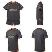 Conjunto de Uniforme de Fútbol Personalizado con Impresión por Transferencia de Calor, 100% Poliéster, Transpirable, Tallas Grandes, Alta Resistencia del Color, Absorbe la Humedad, UPF 50+