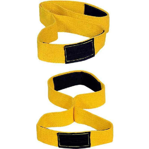 Correas de Levantamiento de Pesas con Logotipo Personalizado, Forma de 8, de Algodón, para Gimnasio, Entrenamiento, Soporte para Muñecas, Cómodas, para Powerlifting, con Cierre a Presión - Product Image 2
