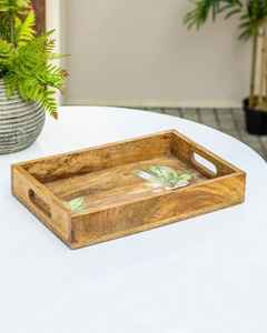 Plateau de service en bois, marbre, fait main, nouveau design, vente chaude, fournisseur indien, fabricant, exportateur, vente en gros - Product Image 3