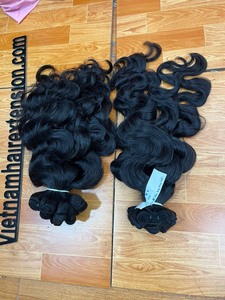 Cheveux vierges vietnamiens 100% - Extensions de cheveux tissées à la machine, double trame - Product Image 2