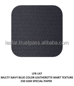 MULTY NAVY BLUE COLOR LEATHERETTE MART TEXTURE