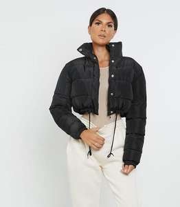 Veste courte matelassée pour femme, veste d'hiver rembourrée - Product Image 2