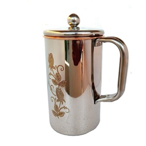 Jarra de cobre con acabado antiguo para servir bebidas, promover el metabolismo y la pérdida de peso, para exportación mundial desde India. - Product Image 2