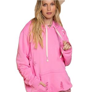 2024 respirant mode Streetwear en détresse sweats à capuche en gros conception personnalisée en détresse sweats à capuche à vendre - Product Image 4