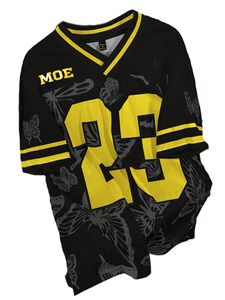 Custom <b>winged</b> insect Print Men Oversized <b>Black</b> Mesh Yellow Number American Football Jersey Hip Hop Streetwear Sporty Shirt - Product Image 3