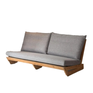 Durable Mora <b>Outdoor</b> <b>Sofa</b> 2 Seater Ergonomic Solid Wood Frame Water Resistant Sturdy Loveseat for Backyard and Deck Seating - Product Image 1