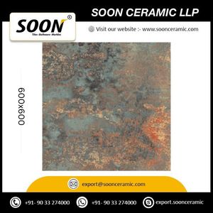กระเบื้องบุผนังลายหินอ่อนเซเปียสีน้ำตาลเข้มแบบโมเดิร์น เคลือบเงา ขนาด 600x600 มม. ลายหินธรรมชาติ สำหรับตกแต่งภายใน - Product Image 3