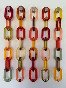 Decorative Handmade Resin Wall Chain Luxury Accent for Boutique Hotel and Resort Interiors - Product Image 1